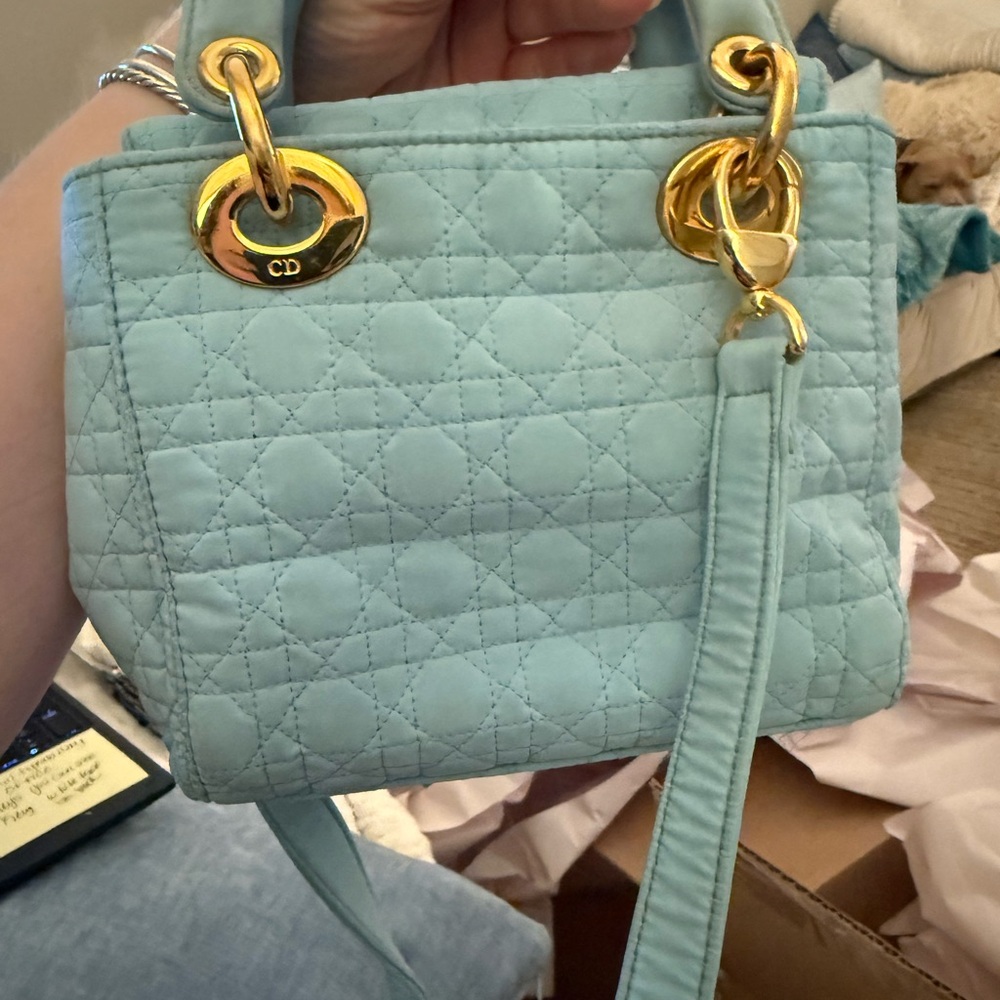 Christian Dior Tiffany Blue Lady Dior Mini